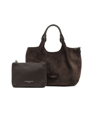 Dark brown Dua bag soft suede GIANNI CHIARINI | BS9779CMPL974